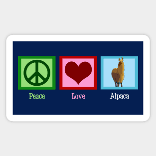 Peace Love Alpaca Sticker